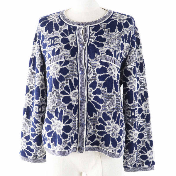 Chanel P63038 COCO Markx Floral Wool Cotton Cardigan