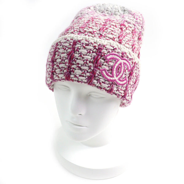 Chanel COCO Mark Cashmere Knit Cap