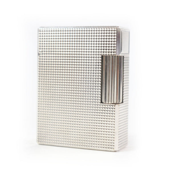 Dupont Line 1 Diamond Head Lighter Silver