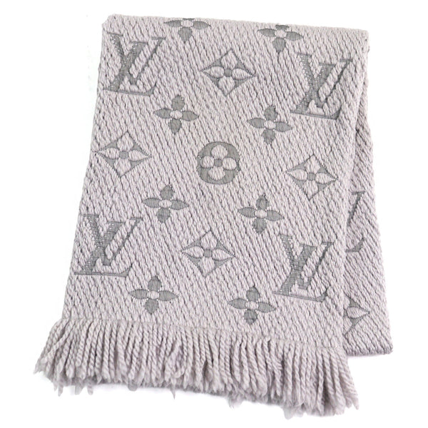Louis Vuitton Esharp Logomania Monogram Wool Silk Scarf