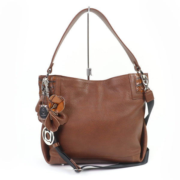Beaugrand Crocodile Leather 2way Handbag