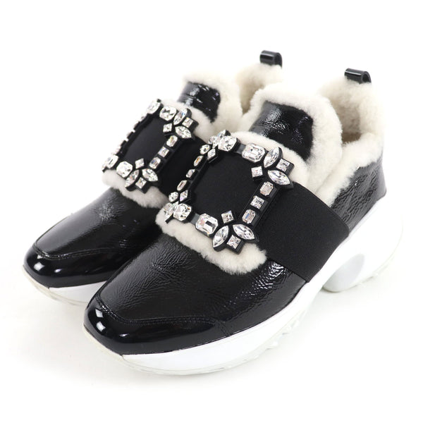 Roger Vivier Viv Run Patent Leather Sneakers