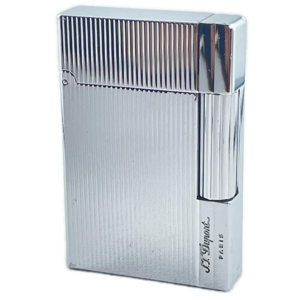 Dupont Gatsby Stripe Pattern Silver Lighter