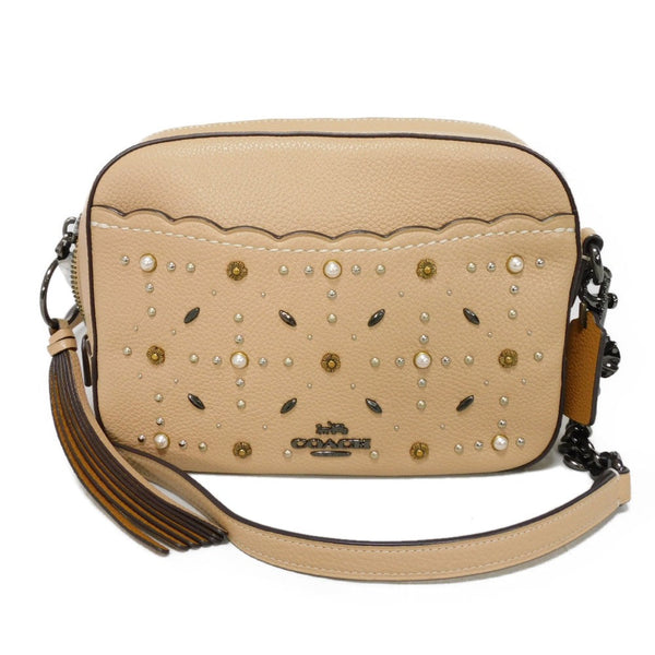 COACH Prairie Rivets Pebbled Leather Shoulder Bag