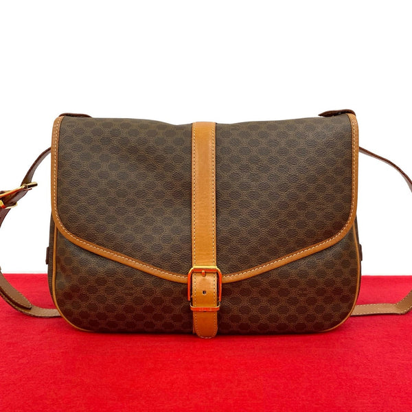 Celine Macadam Blazon Leather Shoulder Bag