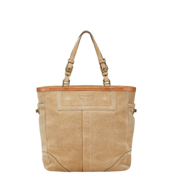 Coach 2way bag suede