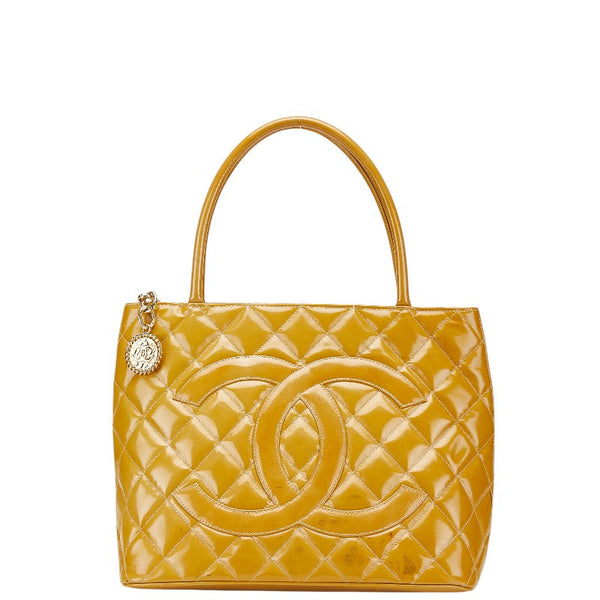 Chanel Matelasse Reissue Tote Enamel Leather Tote Bag