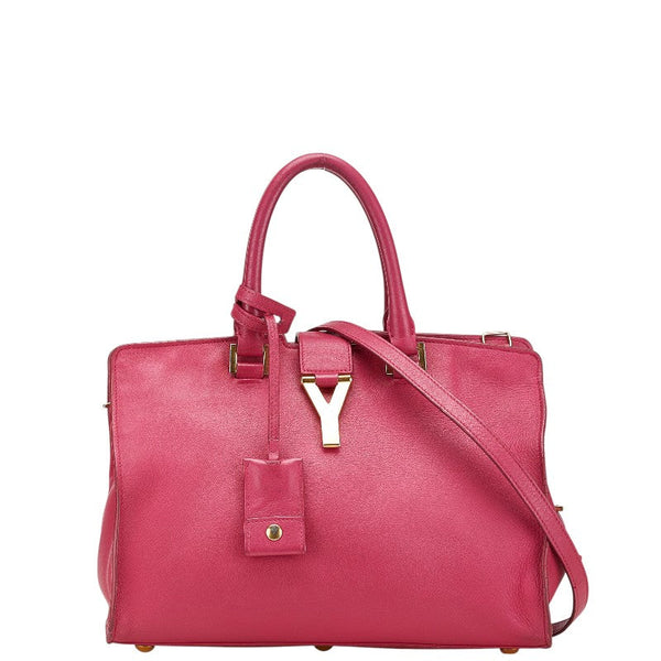 Saint Laurent Petit Cabas Y Line Leather 2way Bag