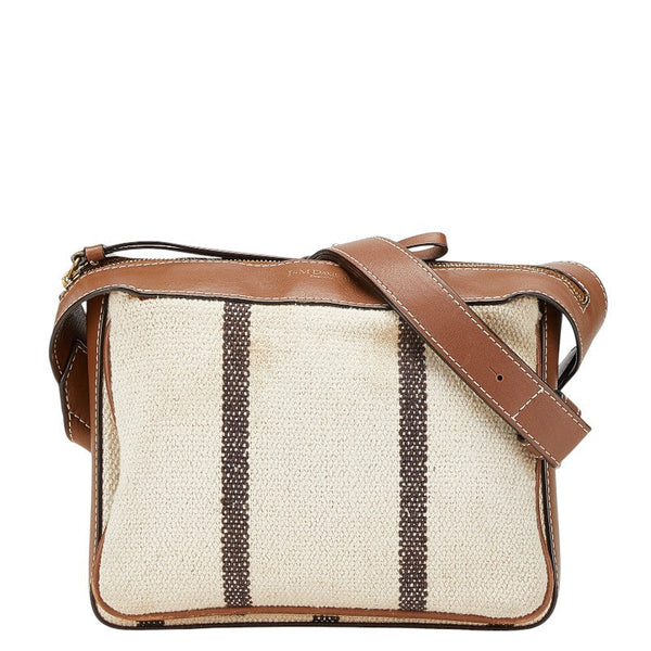 J&M Davidson Canvas Leather Shoulder Bag