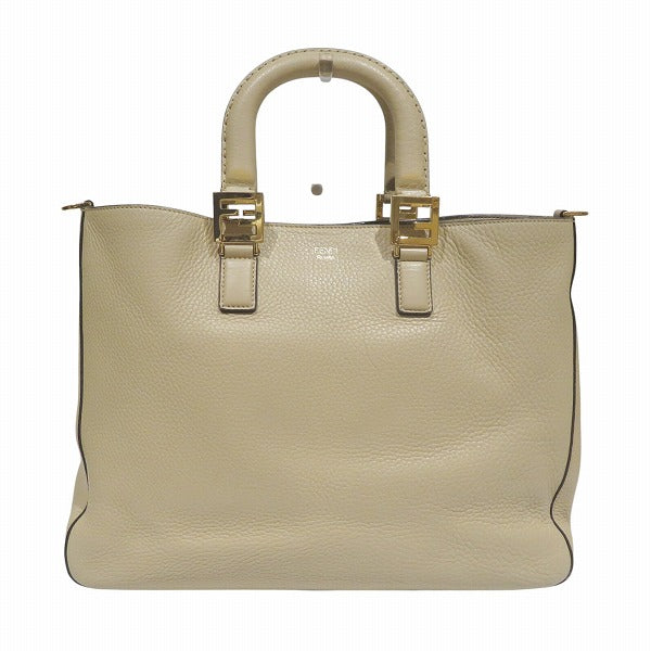 Fendi FF Tote Leather 2way Bag