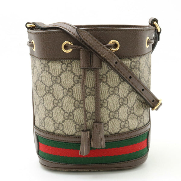 Gucci Ophidia GG Supreme Leather Bucket Bag