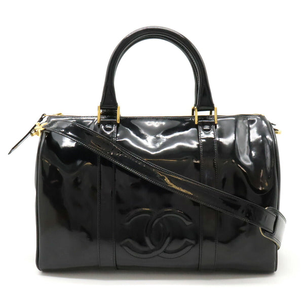 Chanel Patent Leather Coco Mark 2way Handbag