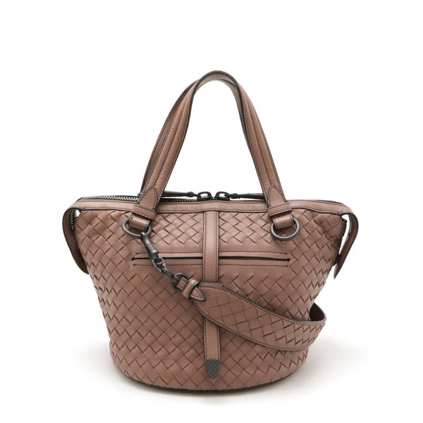 Bottega Veneta Leather Intrecciato Tambura 2way Bag 535263