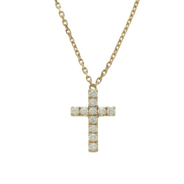 Cartier Symbol Cross K18PG Diamond Necklace