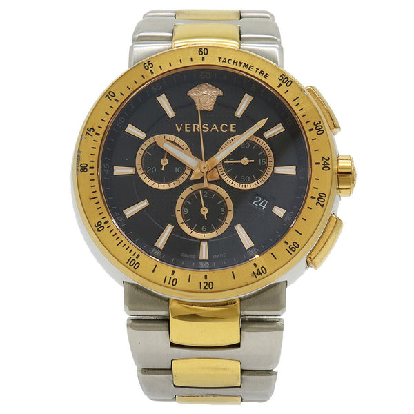 Versace Black Dial Mystic Sports Quartz Chronograph Watch VFG-100014