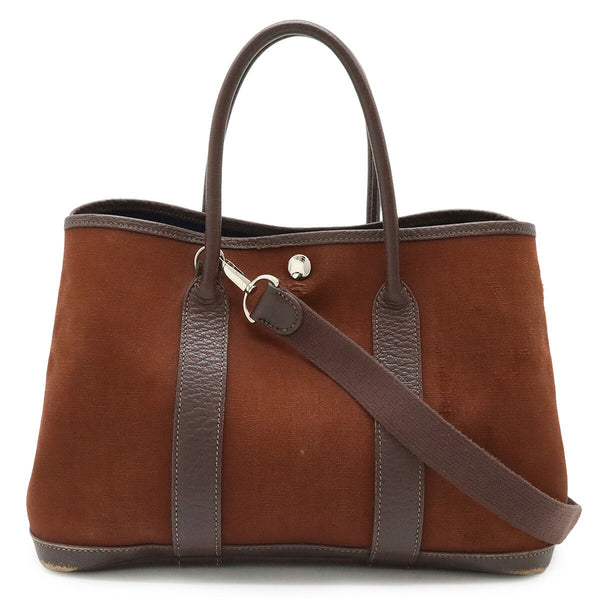 Hermes Garden Party TPM Toil Officier Leather 2way Bag