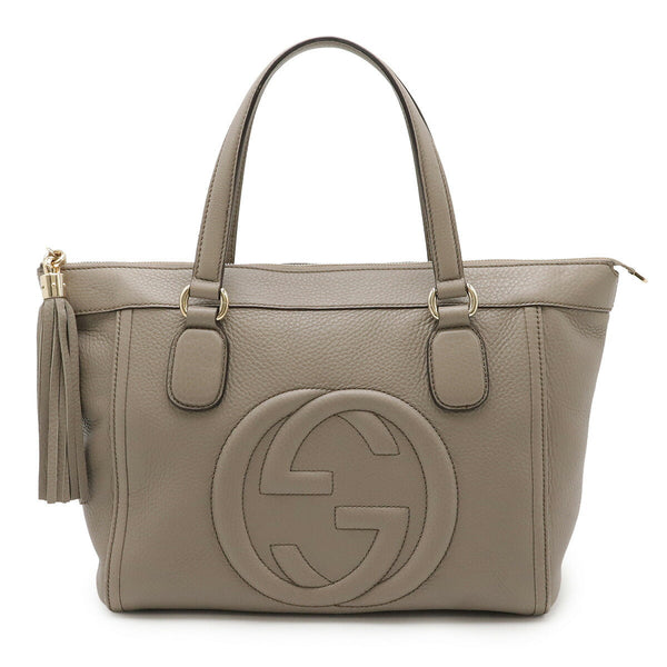 Gucci Soho Interlocking G Leather Tote Bag