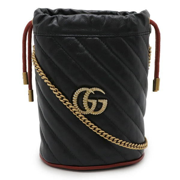 Gucci GG Marmont Leather Bucket Bag