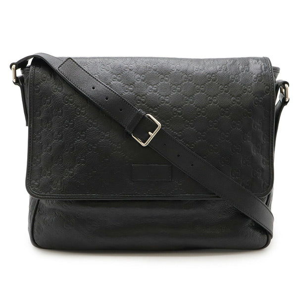 Gucci Guccissima Leather Messenger Bag