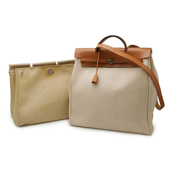 Hermes Herbag Toile H/Calfskin 2way Bag