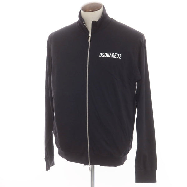 Dsquared2 Cotton Stand Collar Double Zip Jacket