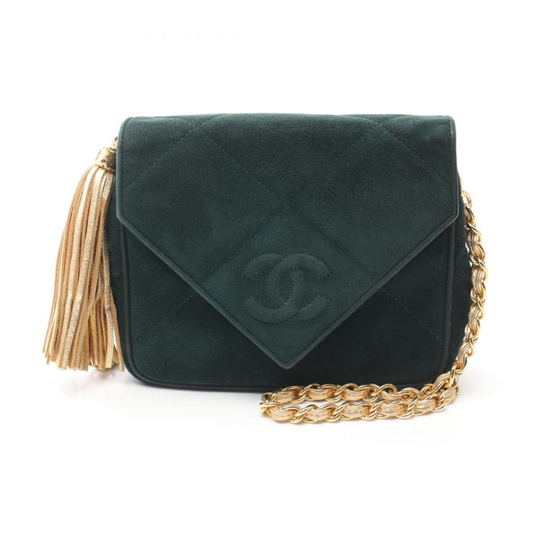 Chanel Suede Coco Mark Shoulder Bag