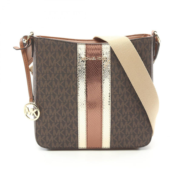 Michael Kors JET SET TRAVEL SMALL PVC Coated Canvas Leather Shoulder Bag