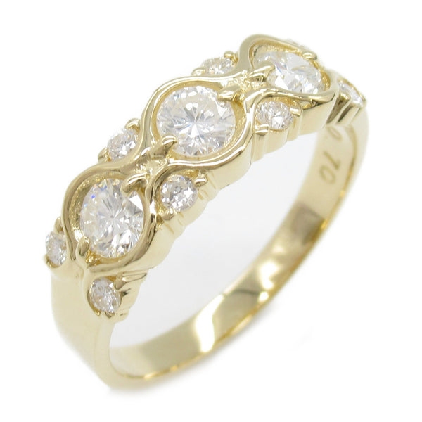 K18 Yellow Gold Diamond Ring Jewelry