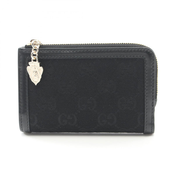 Gucci GG Canvas Leather Bifold Wallet Black