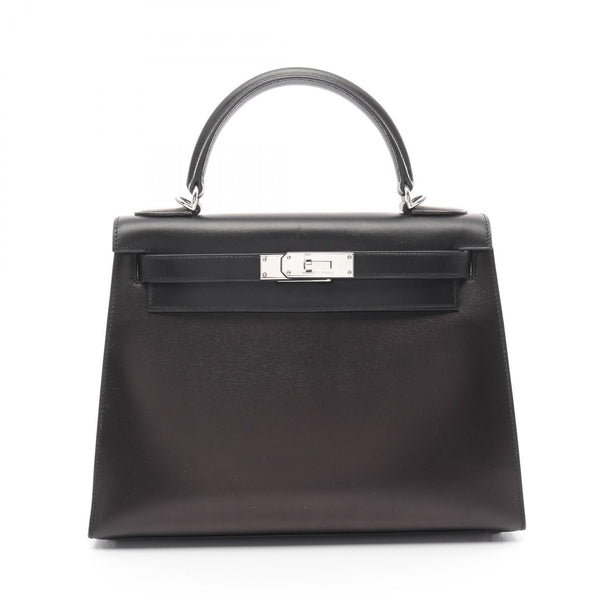 Hermes Kelly 28 Handbag Black Leather