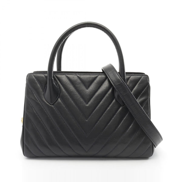 Chanel Chevron V Stitch Lambskin 2way Handbag