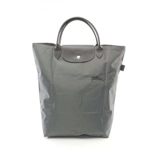 Longchamp Le Pliage Green Fabric Leather Tote Bag