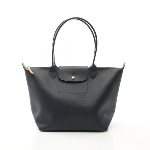 Longchamp Le Pliage City Canvas Leather Tote Bag