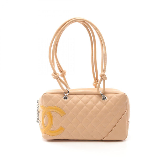 Chanel Cambon Line Leather Patent Leather 2way Shoulder Bag