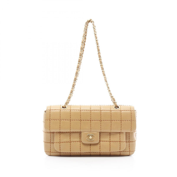 Chanel Choco Bar Wild Stitch Lambskin Shoulder Bag