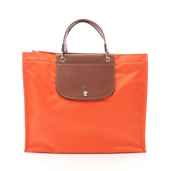 Longchamp Cabas Longchamp Nylon Leather Tote Bag