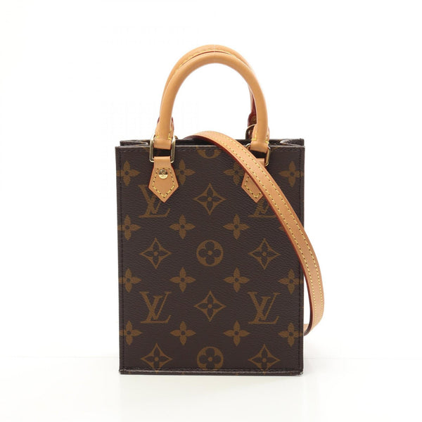 Louis Vuitton Petit Sac Plat Monogram Coated Canvas Handbag