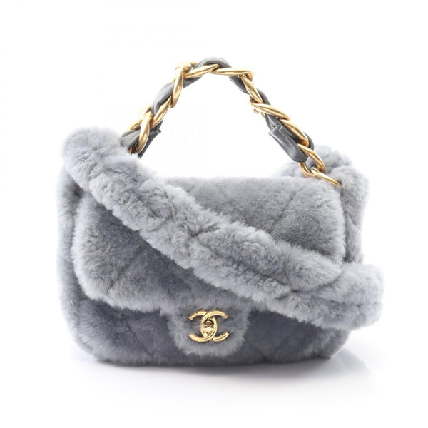 Chanel Matelasse Shearling Shoulder Bag