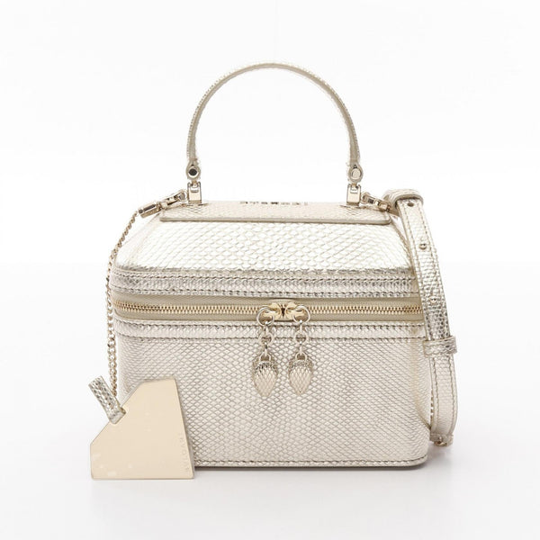 BVLGARI Serpenti Vanity Leather Handbag