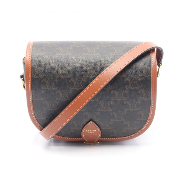 Celine Falco Medium Bag Triomphe Coated Canvas Shoulder Bag