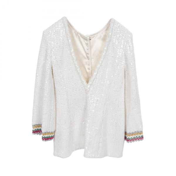 Chanel Coco Mark Button Nylon Cotton Outerwear