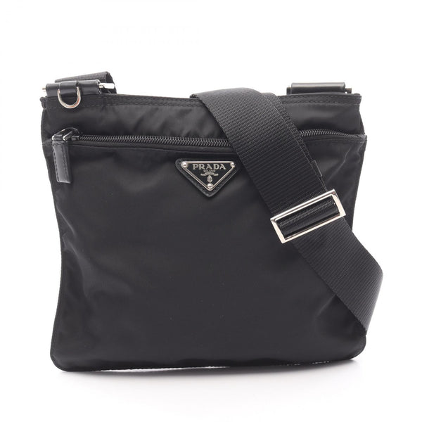 Prada Nylon Leather Shoulder Bag