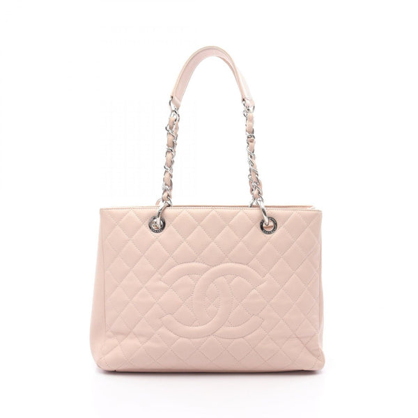 Chanel Matelasse Grand Shopping Tote Caviar Skin Tote Bag
