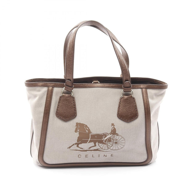 Celine Canvas Leather Handbag