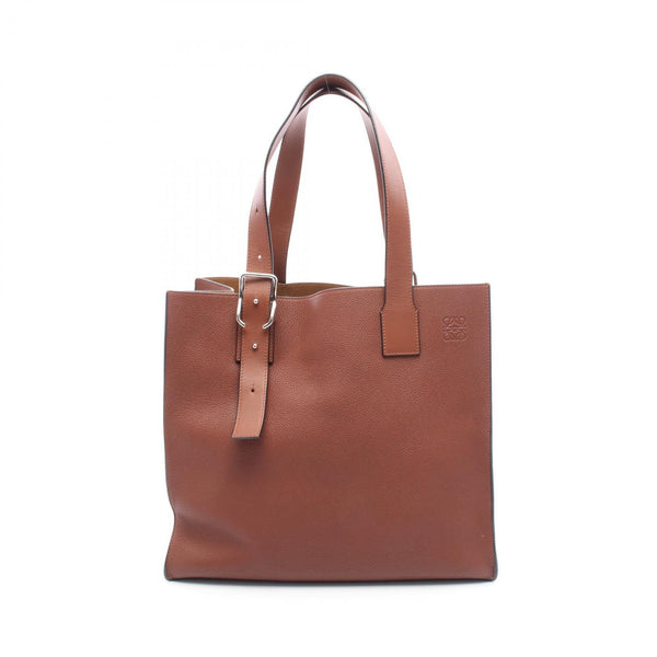 Loewe BUCKLE ZIP TOTE Leather Tote Bag