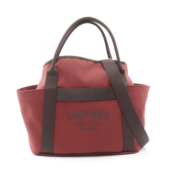 Hermes Sac de Panassage Groom Toilémilitaire 2way Tote Bag