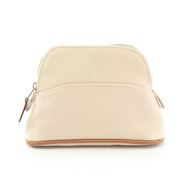 Hermes Bolide Pouch Canvas Leather Pouch