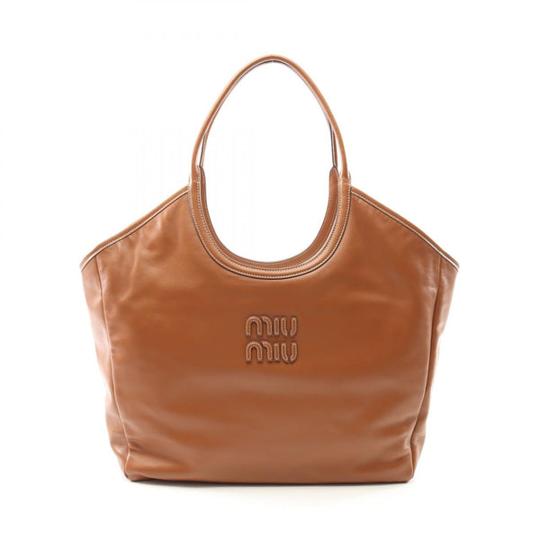 Miu Miu Ivy Large Leather Tote Bag
