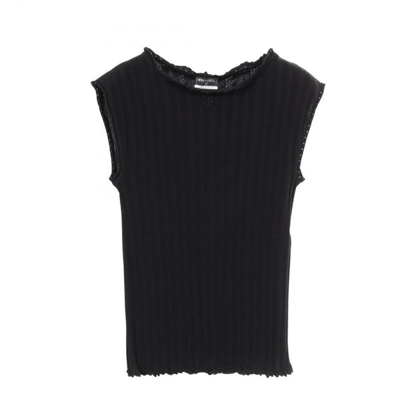 Chanel Coco Mark Cotton Knit Top