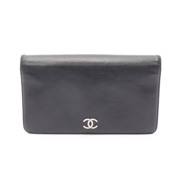 Chanel Coco Mark Long Wallet Calfskin Wallet
